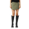 Afends Womens Fraser Recycled Utility Mini Skirt - Olive