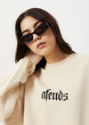 Afends Womens Scorpio Recycled Crew Neck - Sand