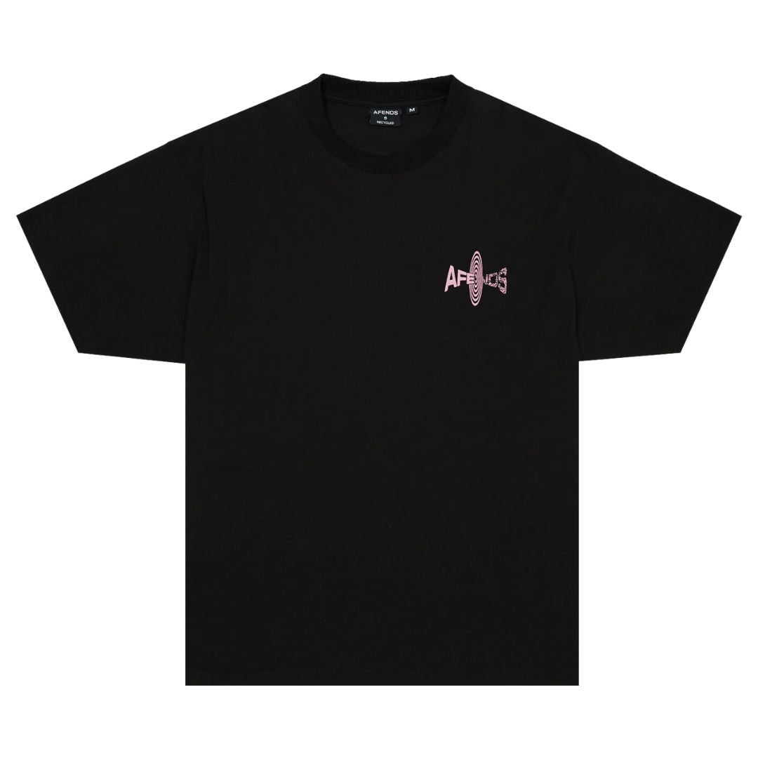 Afends Altered Heavy Weight Boxy Fit T-Shirt - Black