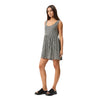 Afends Womens Asta Jesse Hemp Seersucker Mini Dress - Steel Check