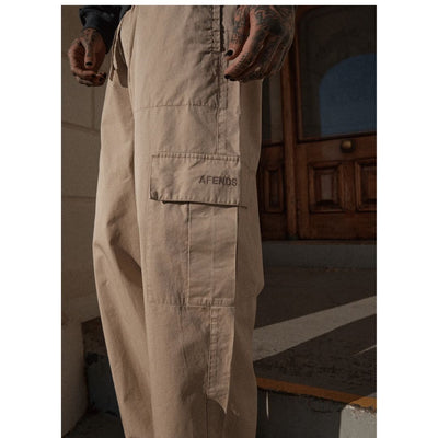 Afends Atlas Twill Cargo Pants - Taupe