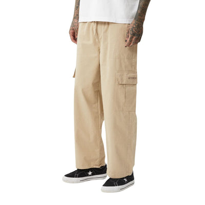 Afends Atlas Twill Cargo Pants - Taupe