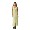 Afends Womens Darcy Check Maxi Dress - Lemongrass Check