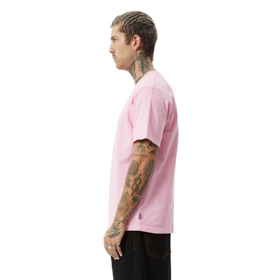 Afends Deep State Heavy Weight Retro Fit T-Shirt - Vintage Pink