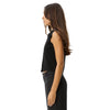 Afends Womens Eliza Hemp Ribbed Sleeveless Shirt - Black