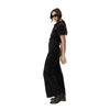 Afends Womens Estrella Organic Denim Flared Jumpsuit - Black
