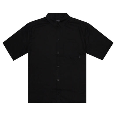 Afends Everyday Hemp Short Sleeve Shirt - Black