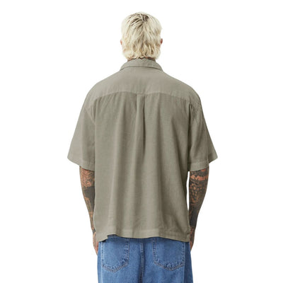 Afends Everyday Hemp Short Sleeve Shirt - Olive