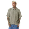 Afends Everyday Hemp Short Sleeve Shirt - Olive