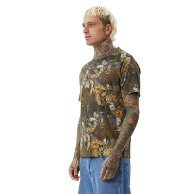 Afends Find Me Regular Fit T-Shirt - Camo Print