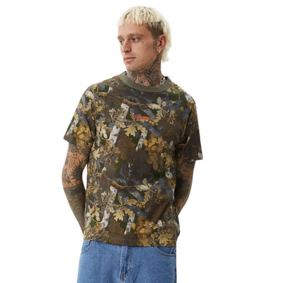 Afends Find Me Regular Fit T-Shirt - Camo Print