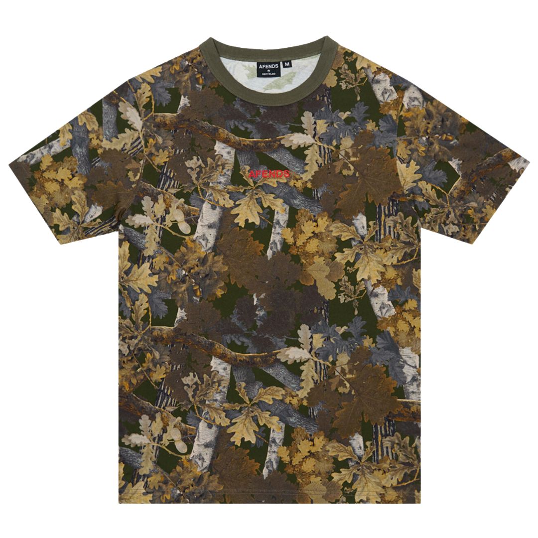 Afends Find Me Regular Fit T-Shirt - Camo Print