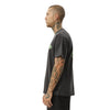 Afends Frogga Heavy Boxy Fit T-Shirt - Black Washed