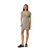 Afends Womens Gambet Check Tea Dress - Black Shell