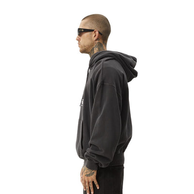 Afends Genesis Boxy Pull On Hoodie - Black