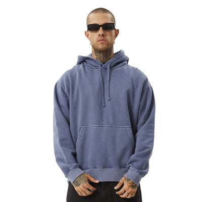 Afends Genesis Boxy Pull On Hoodie - Washed Marlin