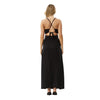 Afends Womens Grace Cupro Recycled Maxi Dress - Black