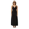 Afends Womens Grace Cupro Recycled Maxi Dress - Black