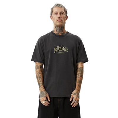 Afends Home Retro Fit T-Shirt - Stone Black