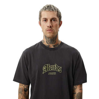 Afends Home Retro Fit T-Shirt - Stone Black