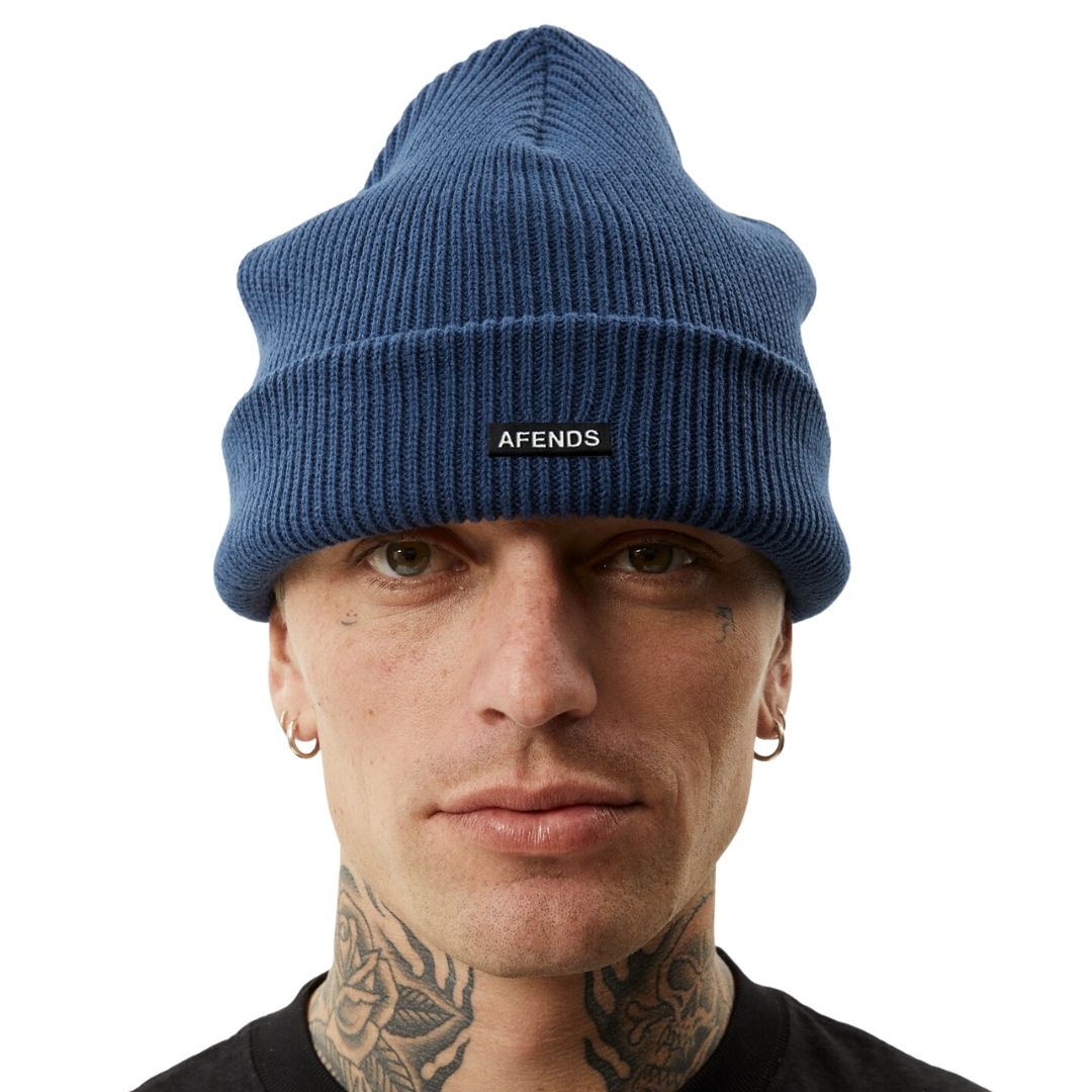 Afends Hometown Recycled Beanie - Navy