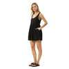 Afends Womens Jesse Hemp Mini Dress - Black