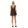 Afends Womens Jesse Hemp Mini Dress - Coffee