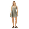 Afends Womens Jesse Hemp Mini Dress - Olive