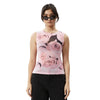 Afends Womens Marinette Recycled Sheer Sleeveless Top - Rose