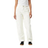 Afends Womens Moss Organic Denim Carpenter Jeans - Off White