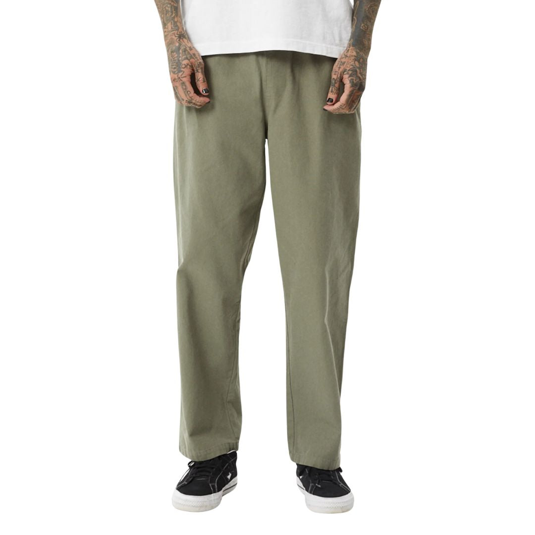 Afends Ninety Eights Recycled EW Pants - Olive