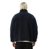 Afends Polarize Fleece Zip Up Jacket - Navy