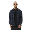 Afends Question Check Long Sleeve Shirt - Dusk Check