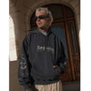 Afends Scorched Boxy Pull On Hoodie - Charcoal