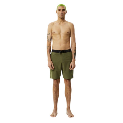 Afends Surf Related Hemp Fixed Waist 20" Boardshorts - Military