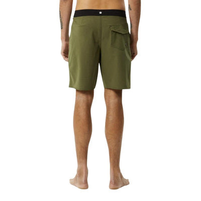 Afends Surf Related Hemp Fixed Waist 20" Boardshorts - Military