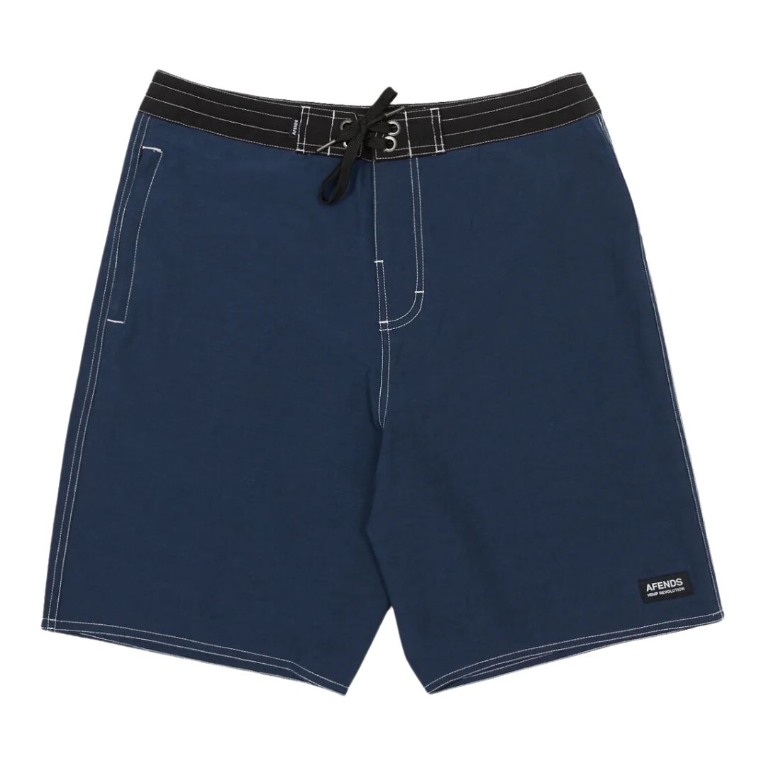 Afends Surf Related Hemp FW Boardshorts - Navy