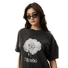 Afends Womens Sweet Juliet Oversized T-Shirt - Stone Black