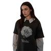 Afends Womens Sweet Juliet Oversized T-Shirt - Stone Black