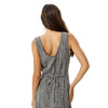 Afends Womens Asta Seersucker Maxi Dress - Steel Check