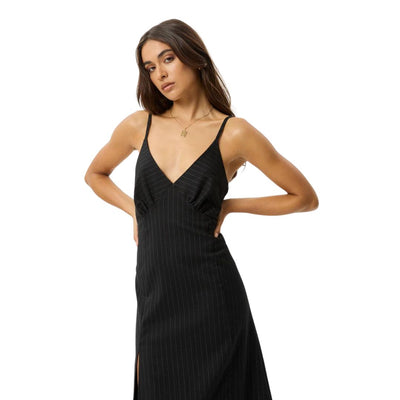 Afends Womens Business Maxi Dress - Black