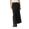 Afends Womens Business Split Maxi Skirt - Black