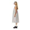 Afends Womens Leo Check Midi Dress - Black / White