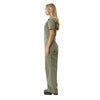 Afends Womens Mika Recycled Canvas Jumpsuit - Olive