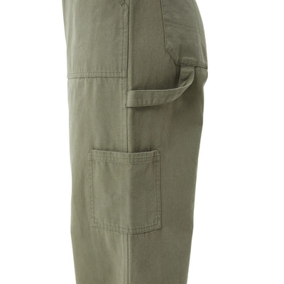 Afends Womens Mika Recycled Canvas Jumpsuit - Olive