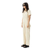 Afends Womens Mika Recycled Carpenter Jumpsuit - Sand