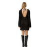 Afends Womens Riley Recycled Knit Mini Dress - Black