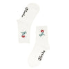 Afends Womens The Rose Recycled Socks Two Pack - Pink / White
