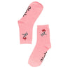 Afends Womens The Rose Recycled Socks Two Pack - Pink / White