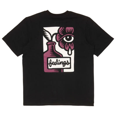 And Feelings Flower T-Shirt - Black / Purple